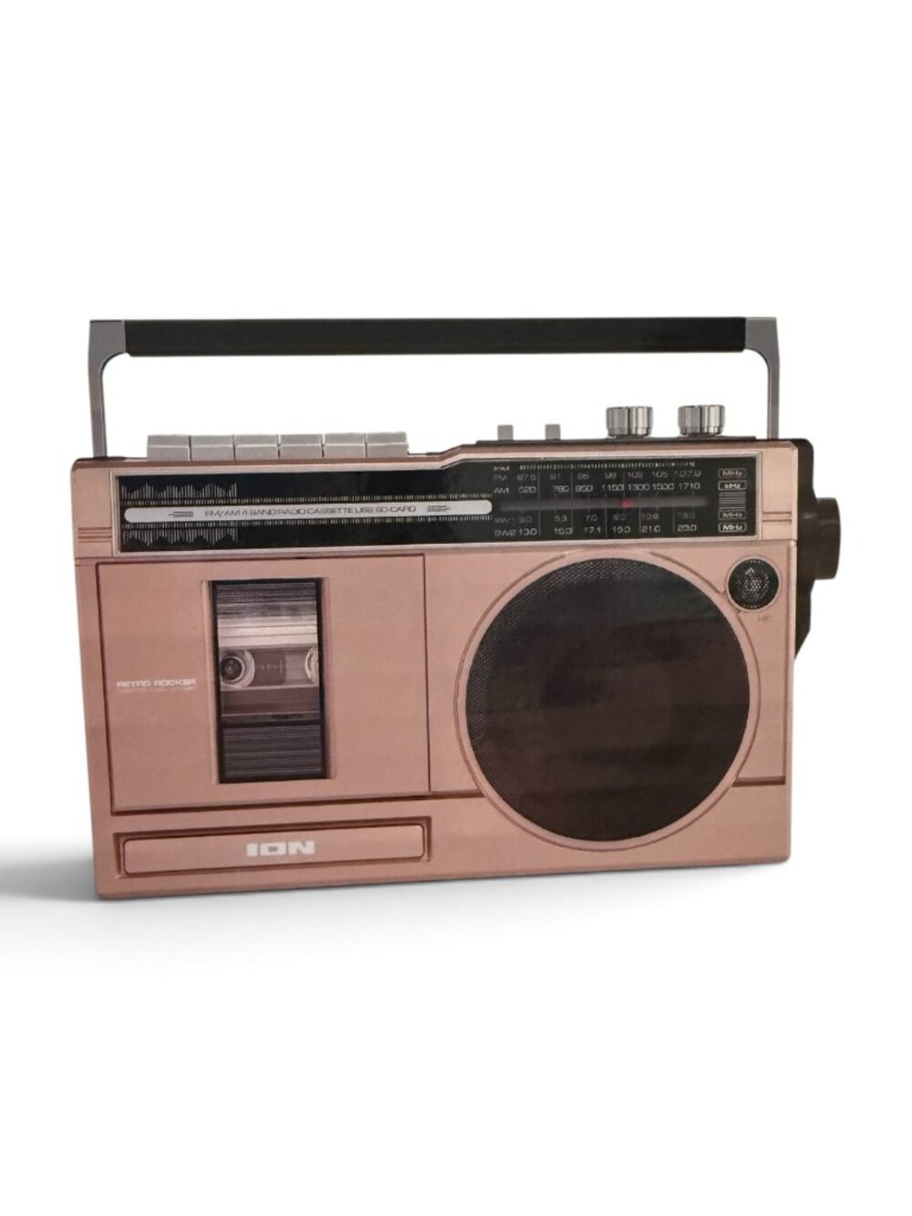 ION Retro Rocker Portable Retro-Style Compact Boombox - NEW - Picture 2 of 6